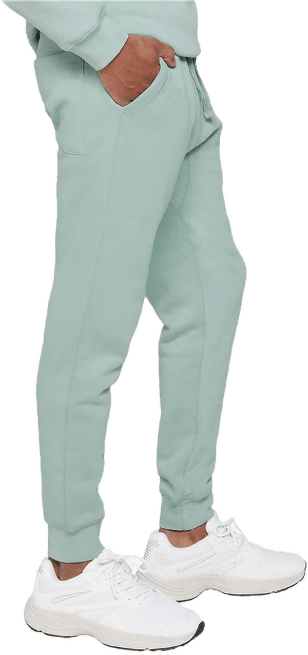 An image of a Custom Lane 7 Premium Fleece Joggers in Sea Foam!