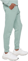 An image of a Custom Lane 7 Premium Fleece Joggers in Sea Foam!