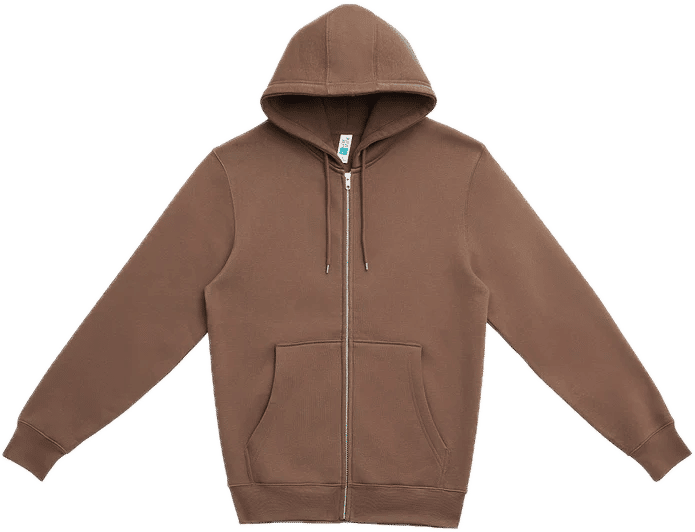 Lane 7 Premium Full Zip Hoodie in Chestnut