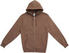 An image of a Custom Lane 7 Premium Full Zip Hoodie in Chestnut!