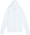 An image of a Custom Lane 7 Premium Full Zip Hoodie in White!