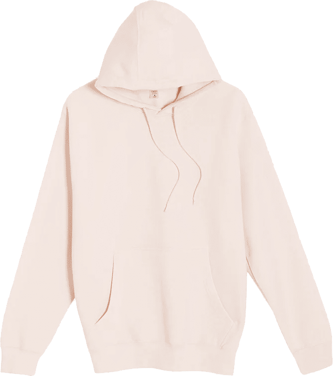 Lane 7 Premium Pullover Hoodie in Pale Pink