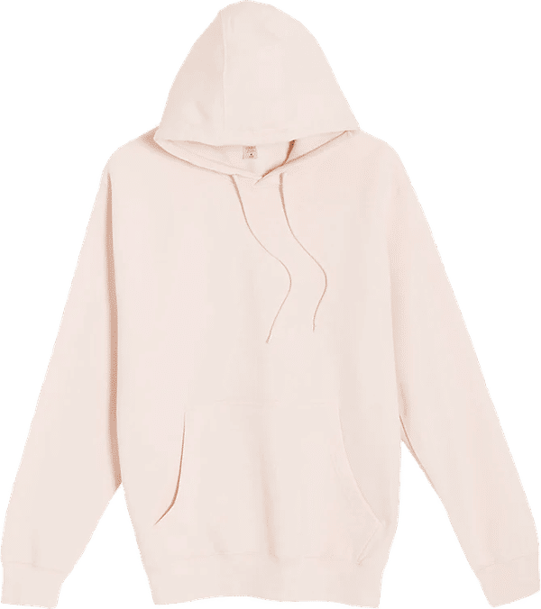 Am image of a Custom Lane 7 Premium Pullover Hoodie in Pale Pink!