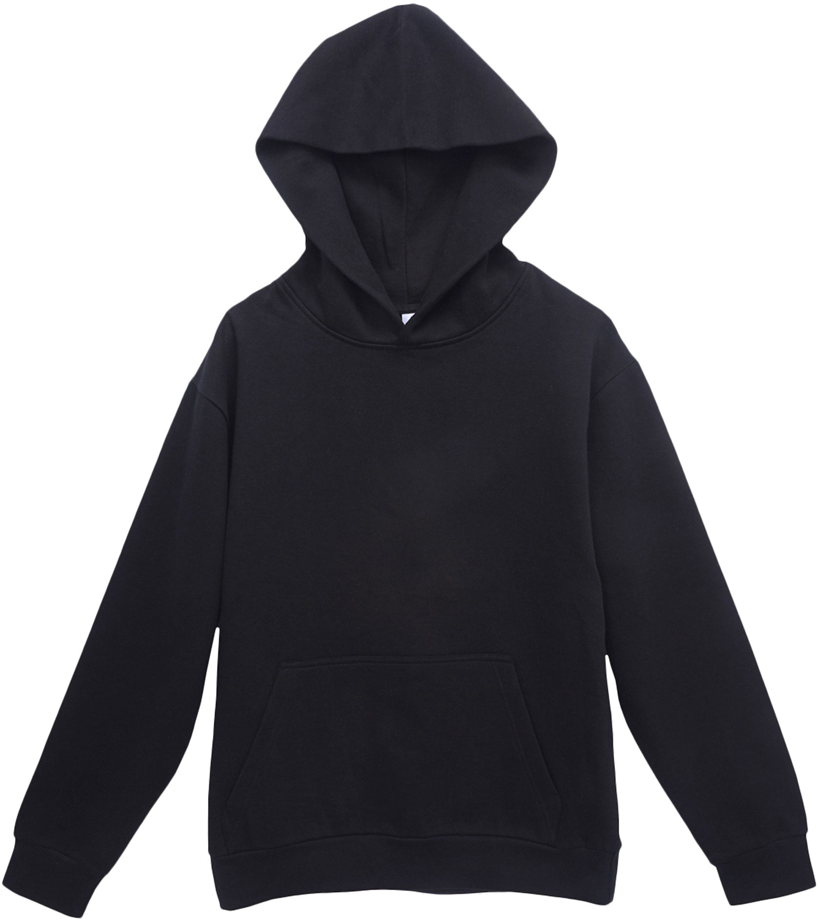Lane 7 Unisex Urban Pullover Hooded Sweatshirt in Black
