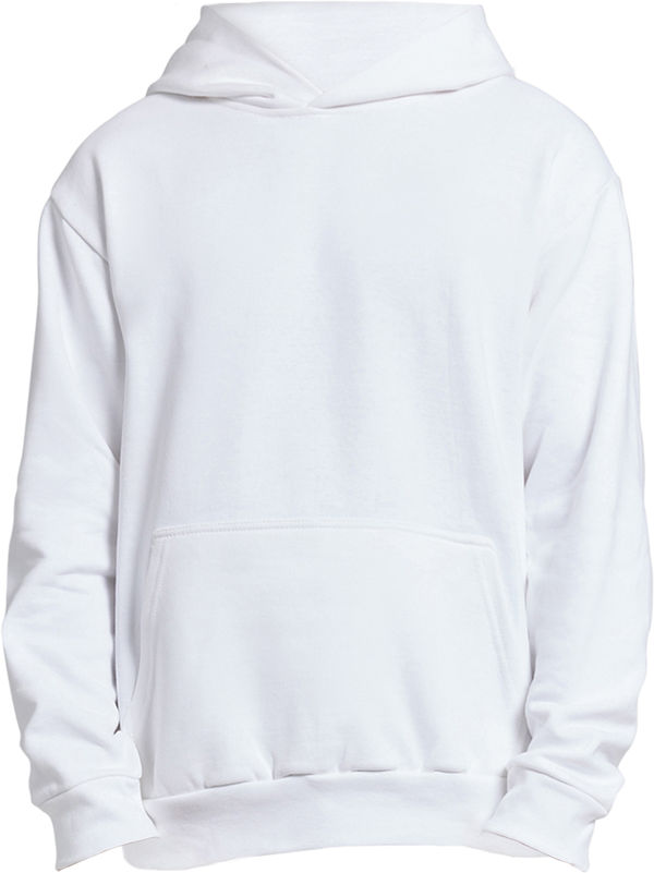 An image of a Custom Lane 7 Unisex Urban Pullover Hooded Sweatshirt in White!