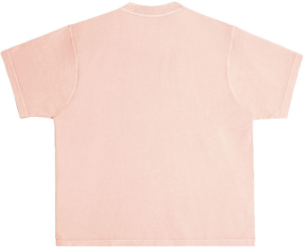 Am image of a Custom Lane 7 Urban Heavy Pigment Tee in Salmon Pink!