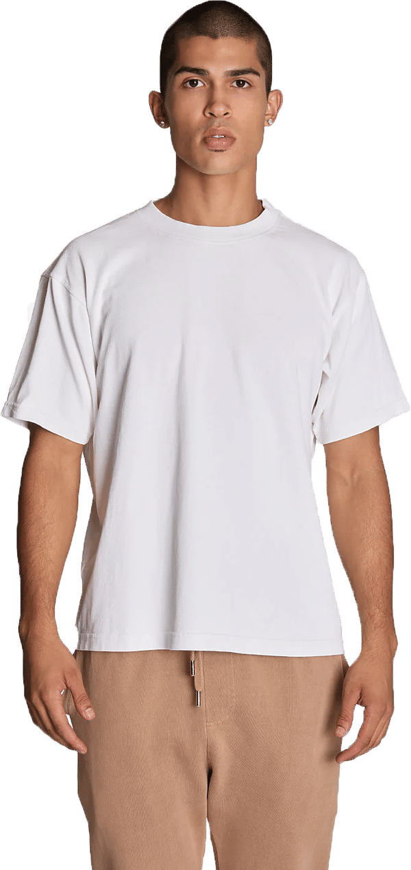 Am image of a Custom Lane 7 Urban Heavy Pigment Tee in White!