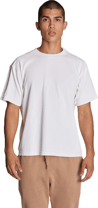Am image of a Custom Lane 7 Urban Heavy Pigment Tee in White!