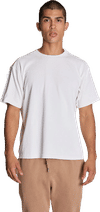 Am image of a Custom Lane 7 Urban Heavy Pigment Tee in White!