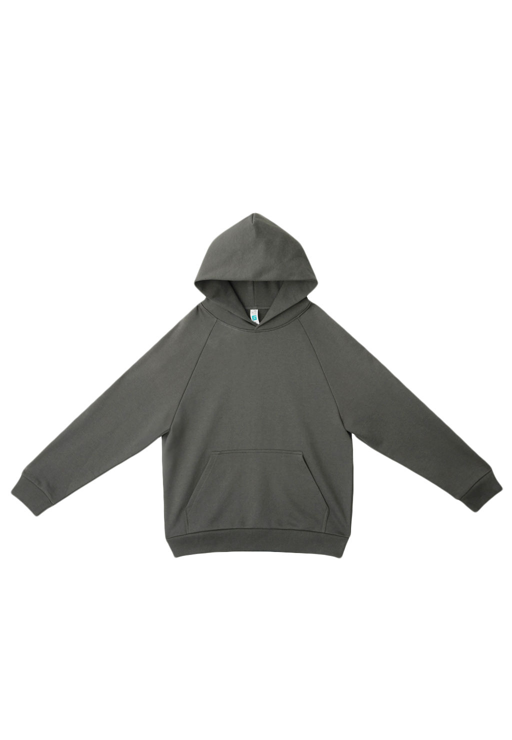 Lane Seven Heavy Core Hoodie in Asphalt