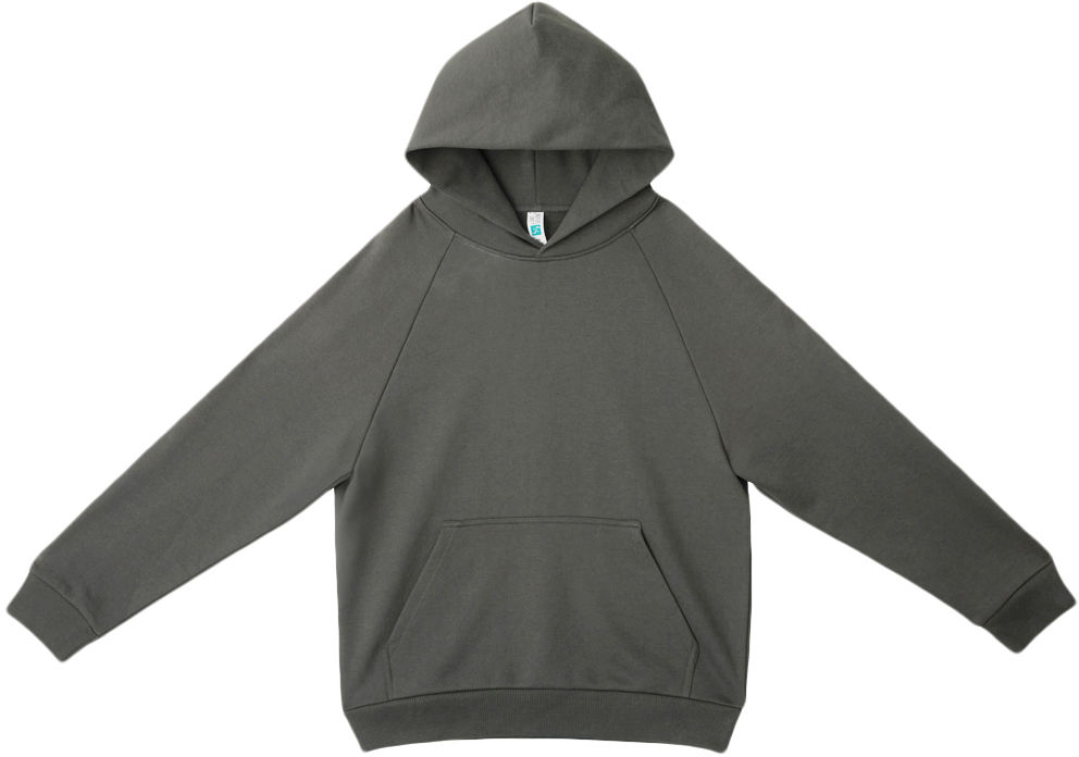 Lane Seven Heavy Core Hoodie in Asphalt