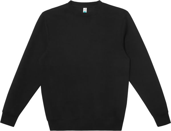 An image of a Custom Lane Seven Heavy Crewneck Sweatshirts in Black!