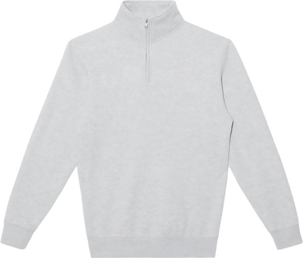An image of a Custom Lane Seven Premium Quarter Zip in Heather Grey!