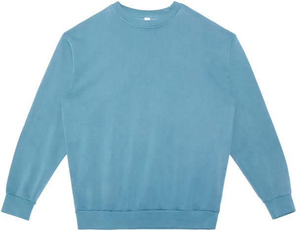 An image of a Custom Lane Seven Urban Crewneck Garment Dyed in Pigment Pebble Blue!