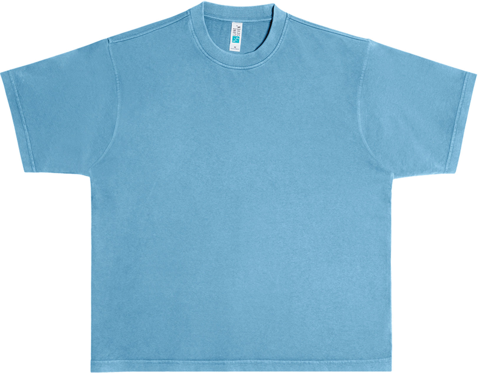 Lane Seven Urban Heavy Tee Garment Dyed in Pigment Pebble Blue
