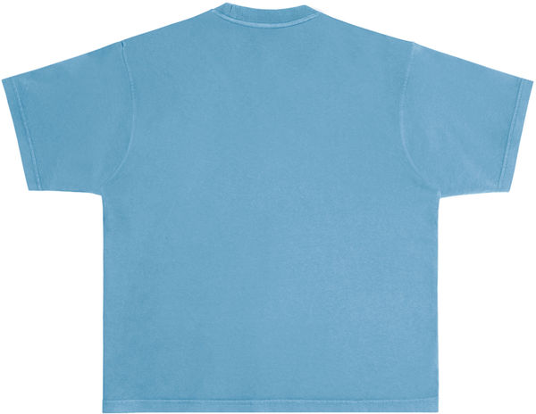 An image of a Custom Lane Seven Urban Heavy Tee Garment Dyed in Pigment Pebble Blue!