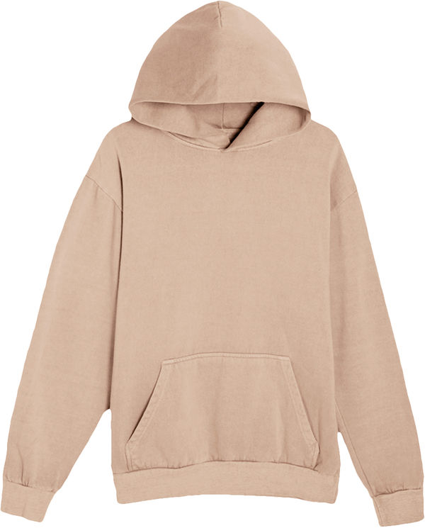 An image of a Custom Lane Seven Urban Pullover Hoodie Garment Dyed in Burro!