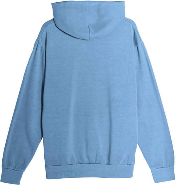 An image of a Custom Lane Seven Urban Pullover Hoodie Garment Dyed in Pebble Blue!