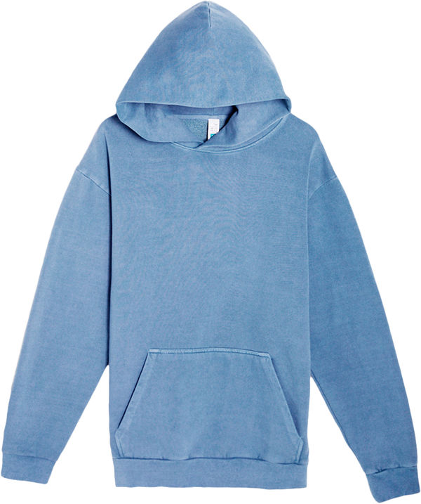 An image of a Custom Lane Seven Urban Pullover Hoodie Garment Dyed in Pebble Blue!