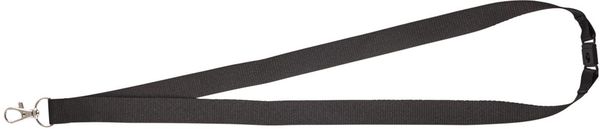 Am image of a Custom Lanyard with Lobster Clip in Black!