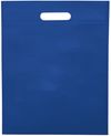 An image of a Custom Large Freedom Heat Seal Non Woven Tote in Royal Blue!