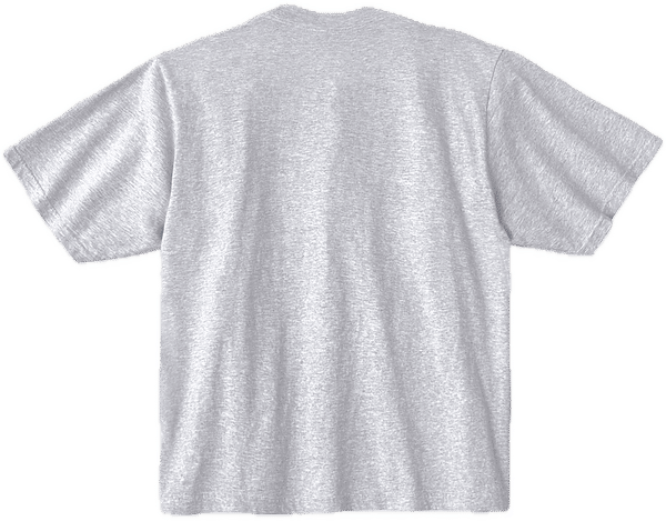 An image of a Custom LA Apparel 18 singles SS Oversized Mock Tee in Ash!