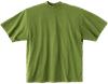 An image of a Custom LA Apparel 18 singles SS Oversized Mock Tee in Celery Green!