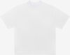 Am image of a Custom LA Apparel 18 singles SS Oversized Mock Tee in White!