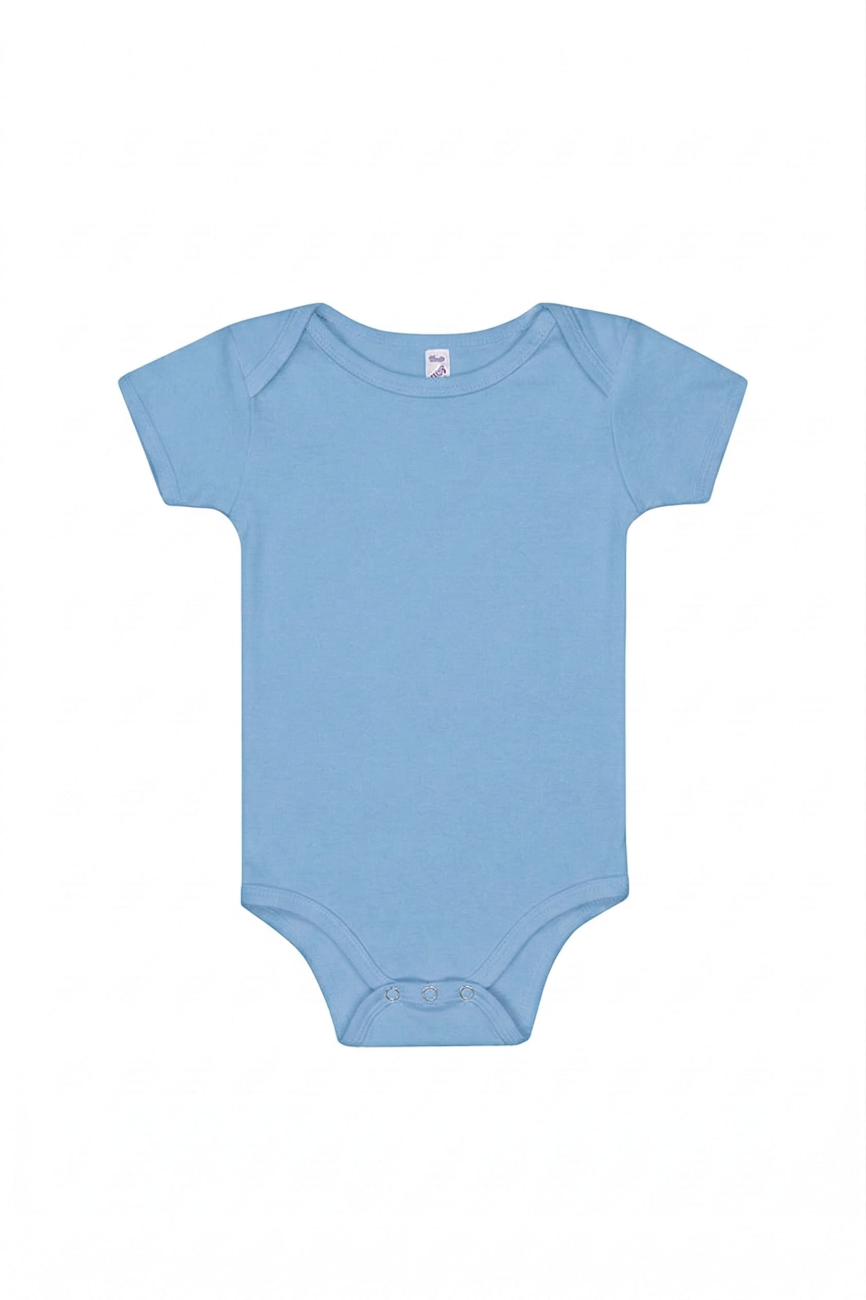 LA Apparel Baby Rib Infant One Piece in Baby Blue
