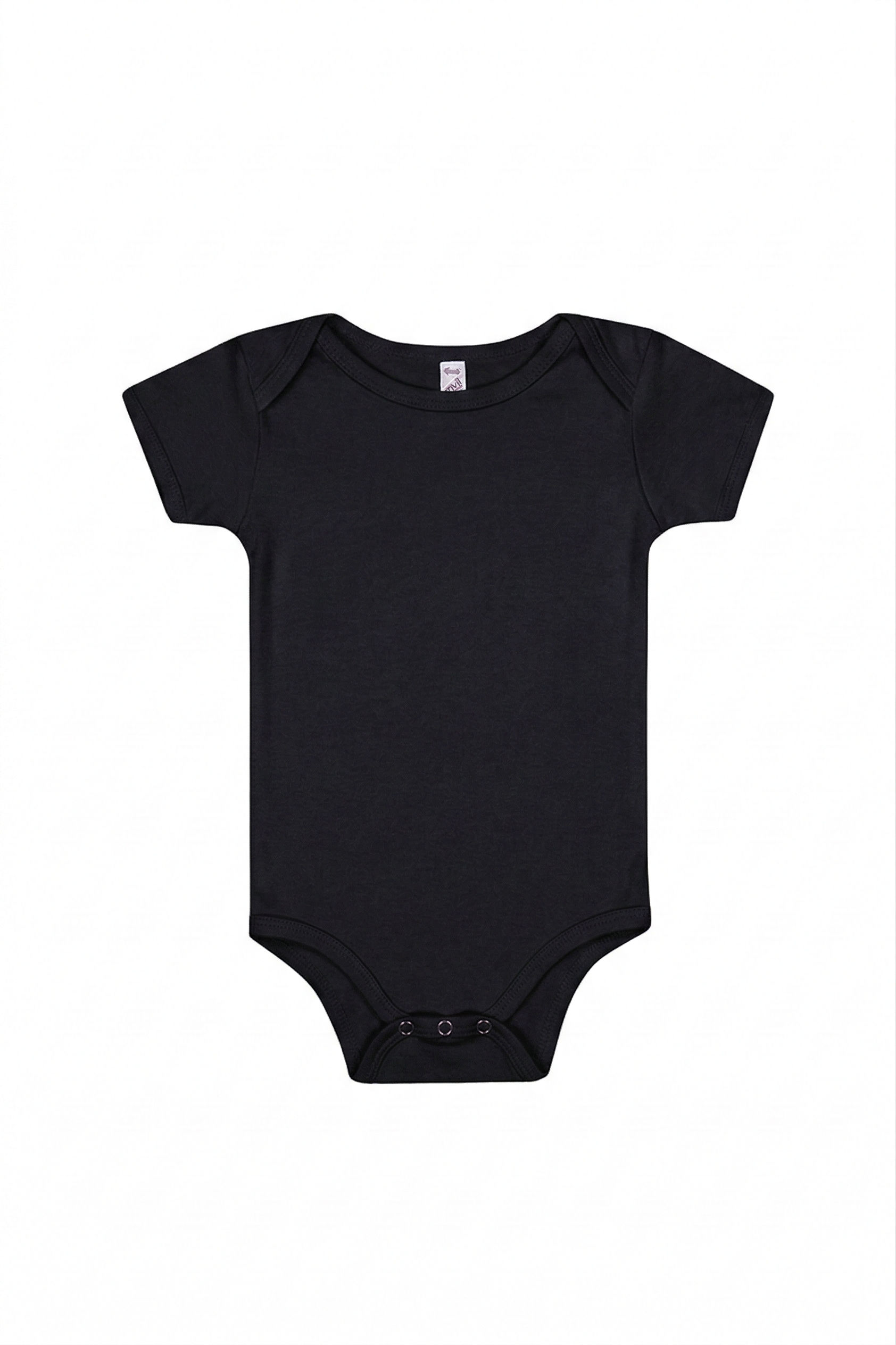 LA Apparel Baby Rib Infant One Piece in Black