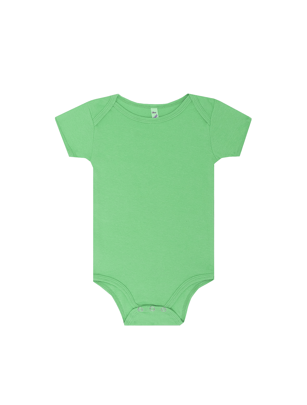LA Apparel Baby Rib Infant One Piece in Grass Green