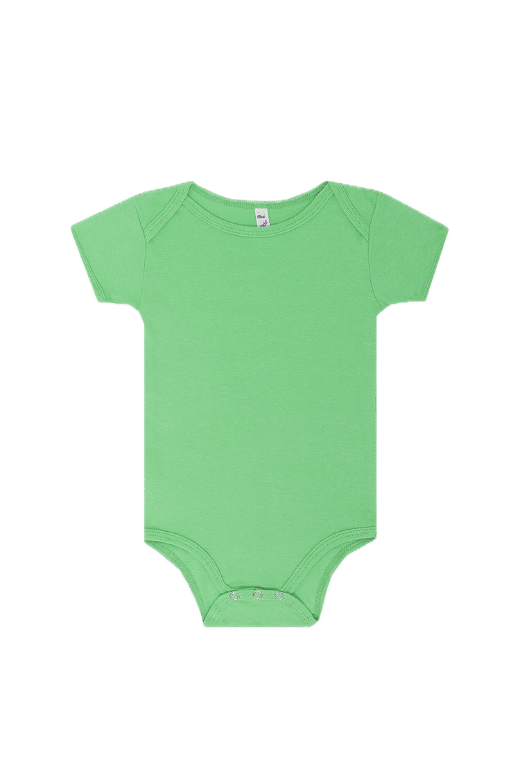 LA Apparel Baby Rib Infant One Piece in Grass Green