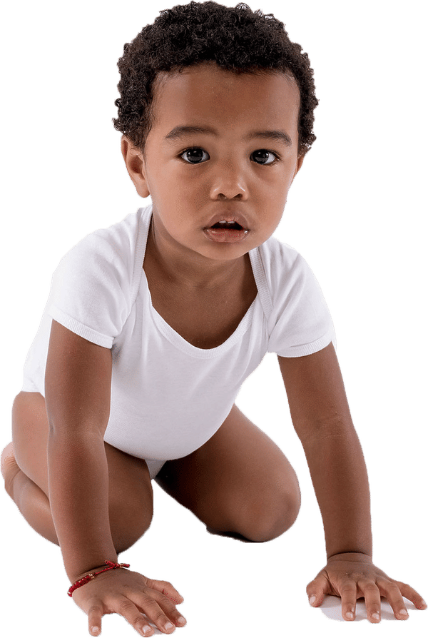 Am image of a Custom LA Apparel Baby Rib Infant One Piece in White!