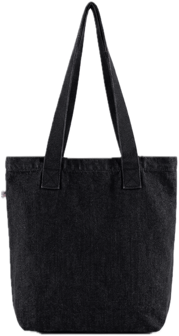 An image of a Custom LA Apparel Bull Denim Tote Bag 13oz in Black!