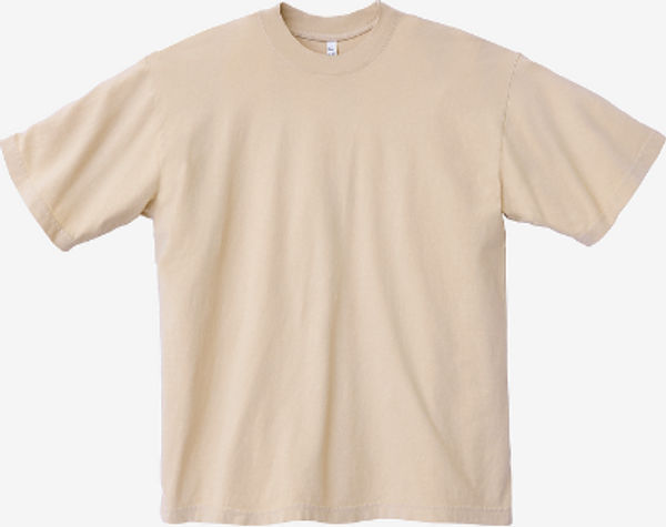 An image of a Custom LA Apparel Garment Dye Crew Neck in Beige!
