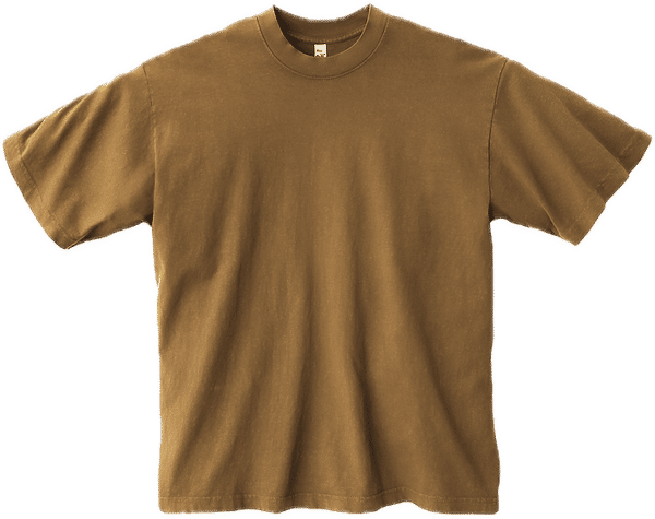 An image of a Custom LA Apparel Garment Dye Crew Neck in Brass!