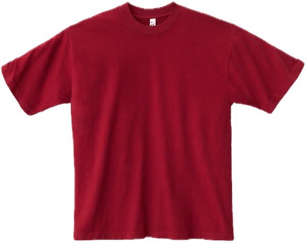 An image of a Custom LA Apparel Garment Dye Crew Neck in Dark Red!