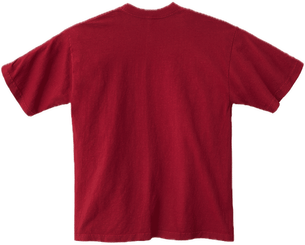 An image of a Custom LA Apparel Garment Dye Crew Neck in Dark Red!