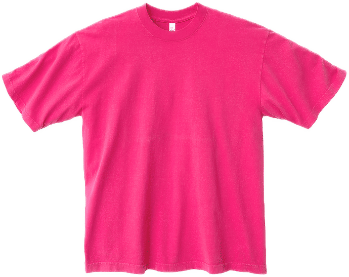 LA Apparel Garment Dye Crew Neck in Fuchsia