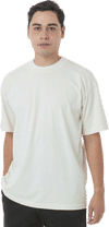 Am image of a Custom LA Apparel Grmnt Dye Crew Neck 6.5oz in Creme!
