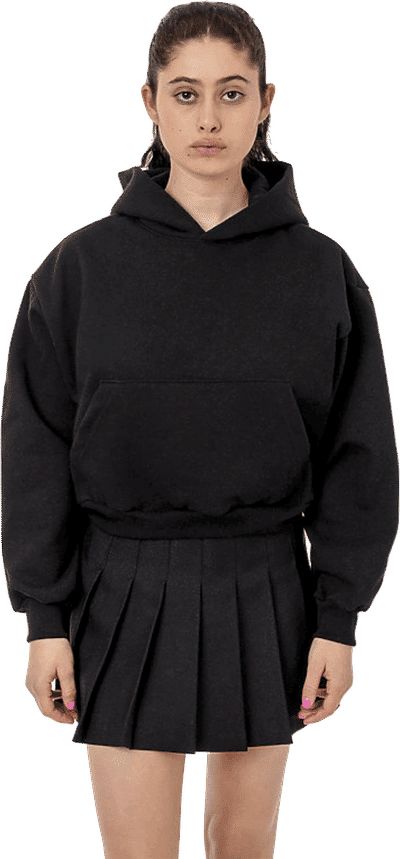 An image of a Custom LA Apparel Heavy Fleece Cropped Hoodie!