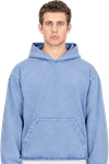 An image of a Custom LA Apparel Heavy Fleece Hood PO 14oz MW!