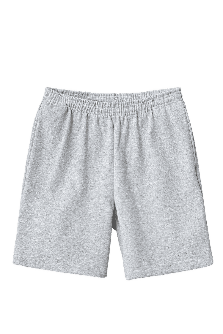 LA Apparel Heavy Fleece Mid Short in Ash