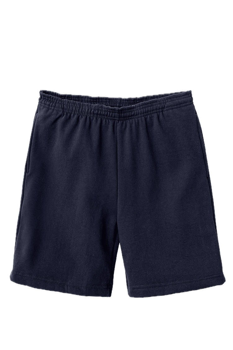 LA Apparel Heavy Fleece Mid Short in Navy