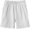 An image of a Custom LA Apparel Heavy Fleece Mid Short in White!