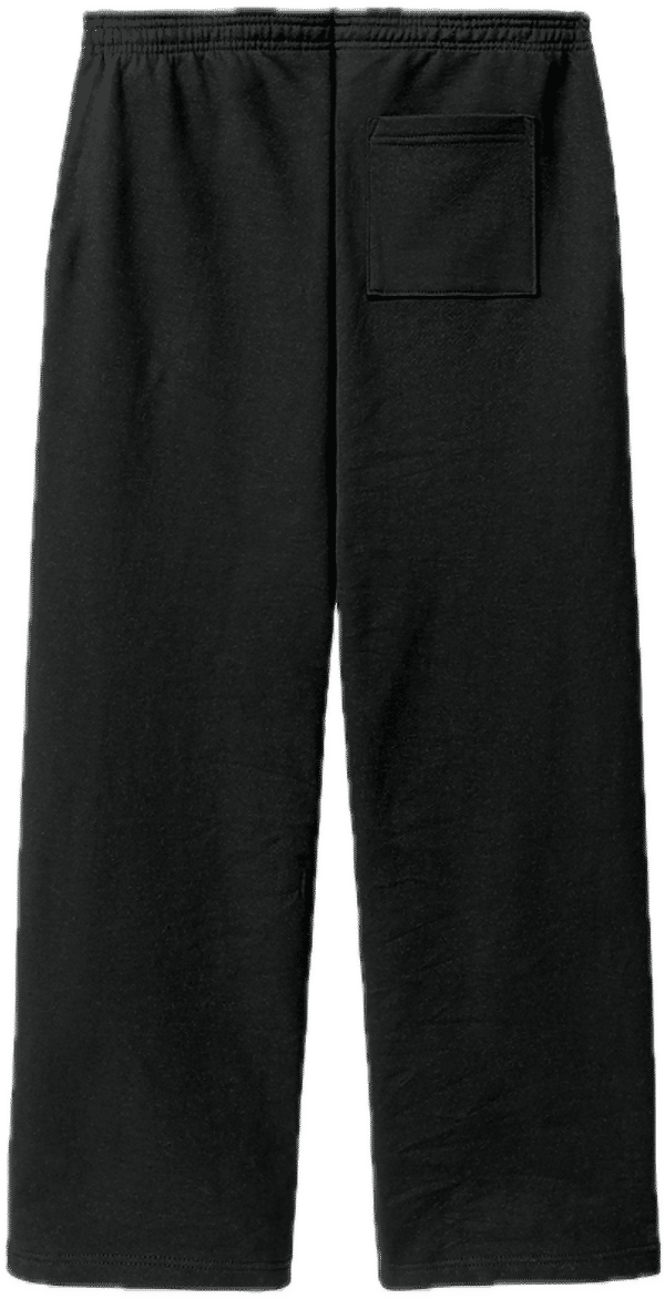 An image of a Custom LA Apparel Heavy Fleece Straight Leg Sweatpant in Black!