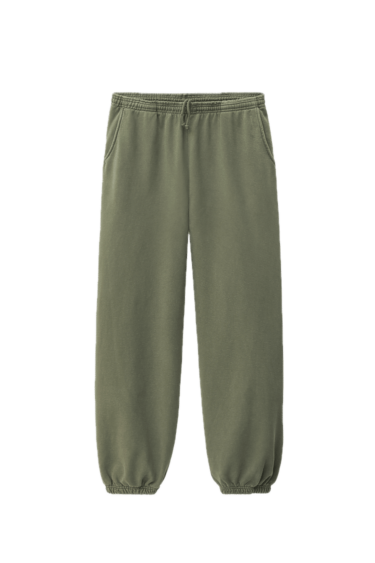 LA Apparel Heavy Fleece Sweatpants 14oz in ARMY