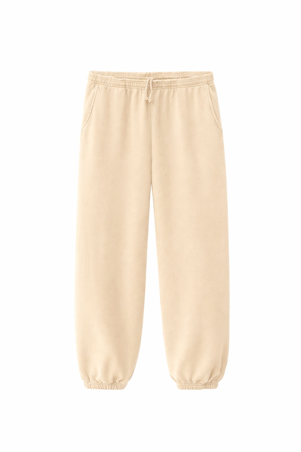 LA Apparel Heavy Fleece Sweatpants 14oz in BEIGE