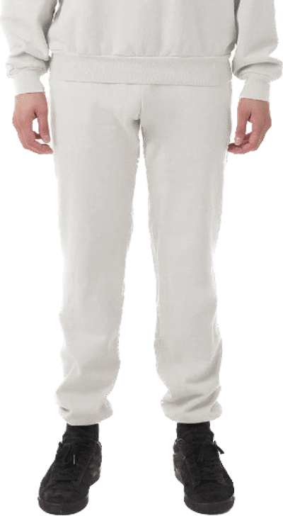 Am image of a Custom LA Apparel Heavy Fleece Sweatpants 14oz in CEMENT!