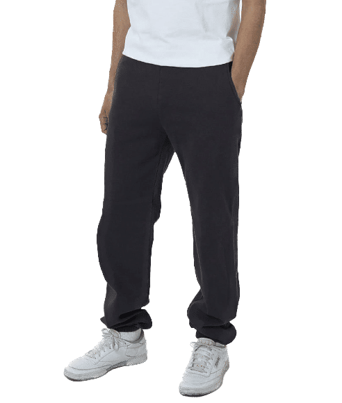 LA Apparel Heavy Fleece Sweatpants 14oz in OFF BLACK